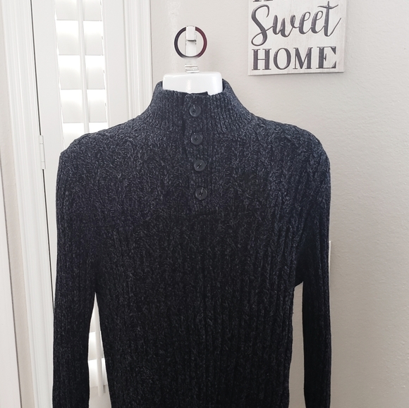 Tasso Elba Knit Sweater 4 Button High End Heavy XL - Picture 3 of 11